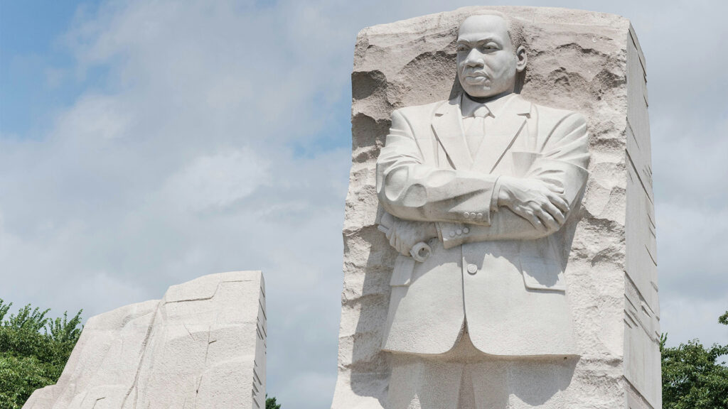 The Martin Luther King Jr. Memorial in Washington, D.C., a tribute to his legacy and fight for justice.
